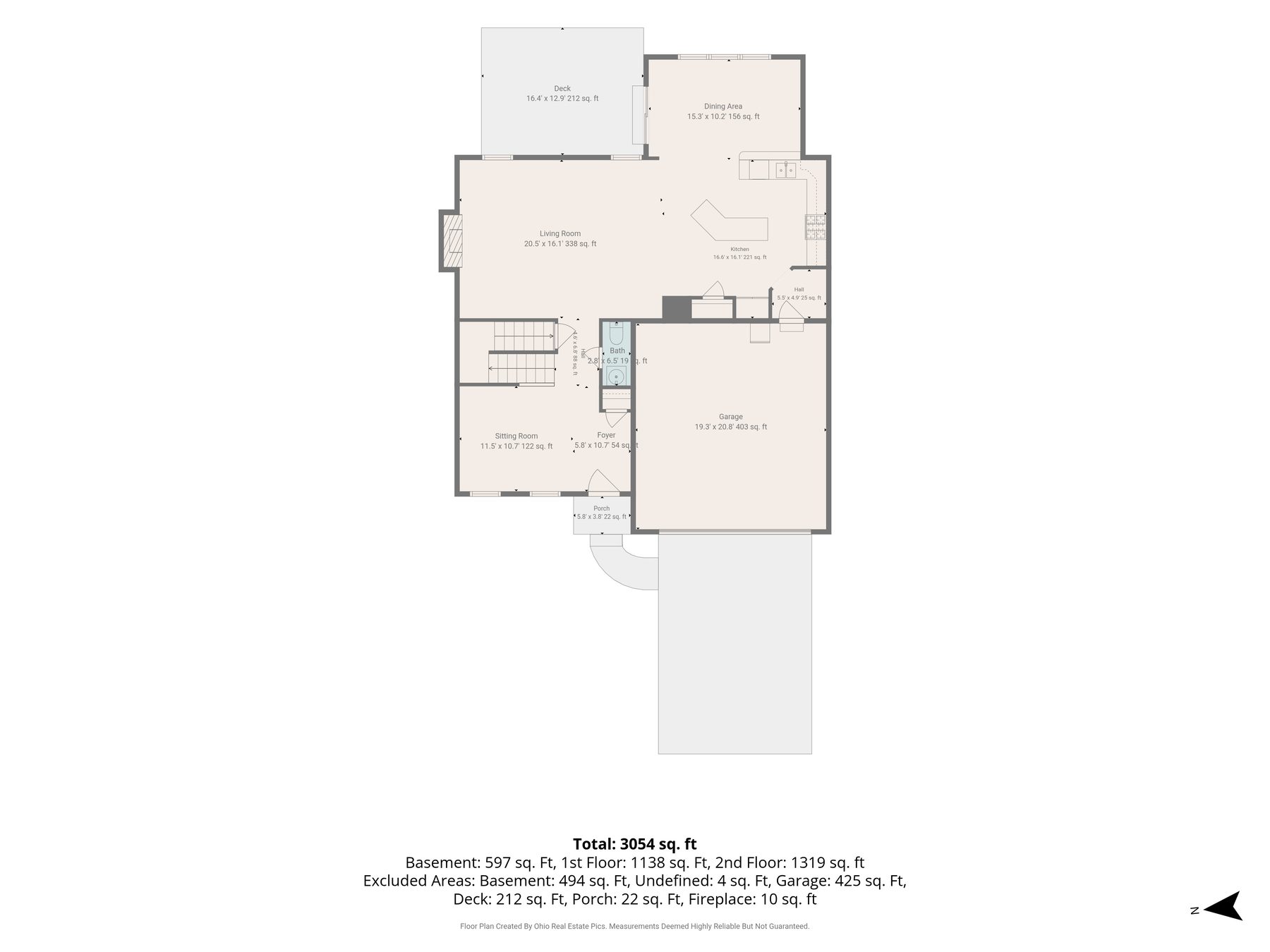 Floor plan 1 — 9167 Stonegate Circle