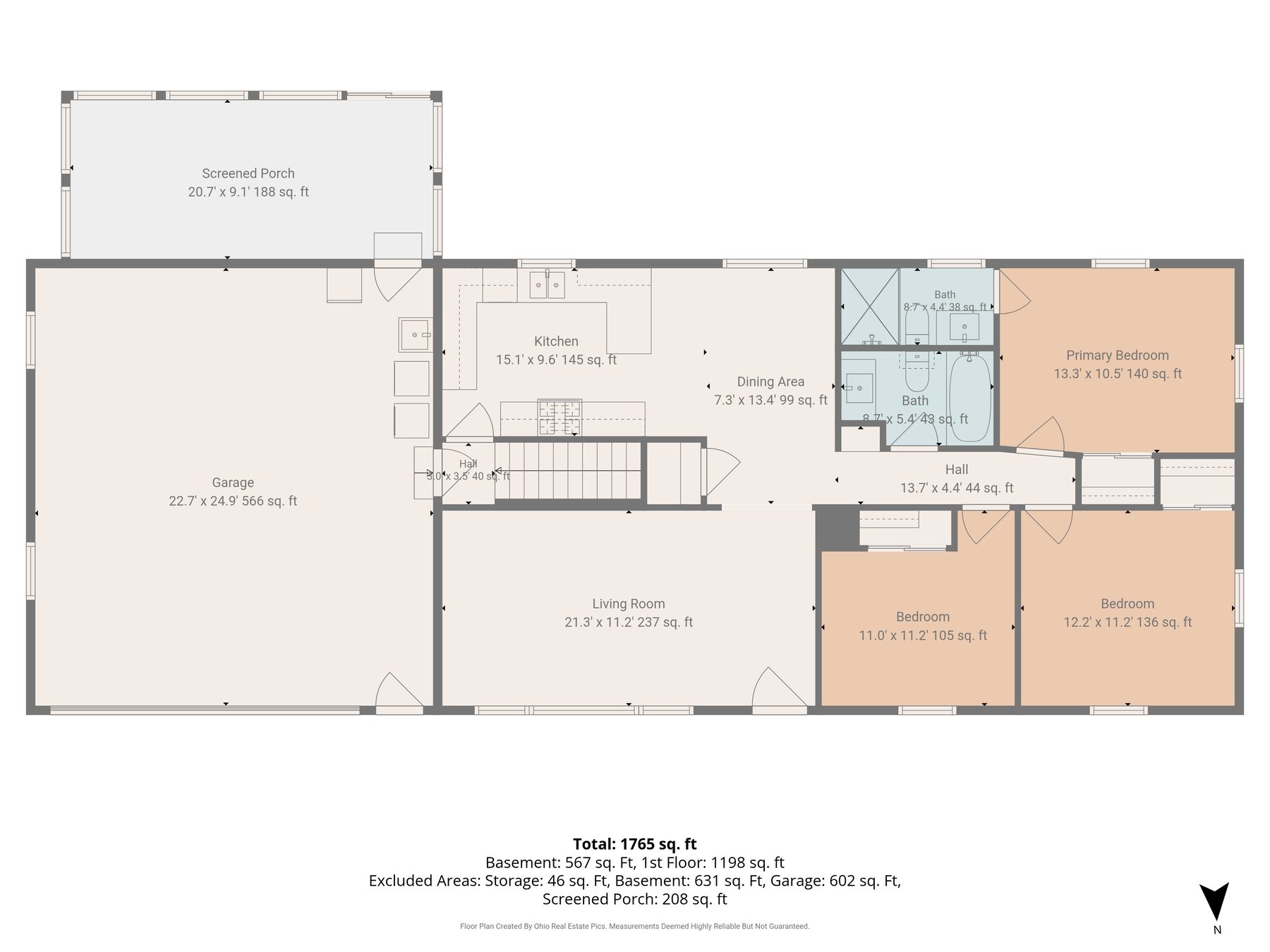 Floor plan 1 — 1264 Everbright Drive